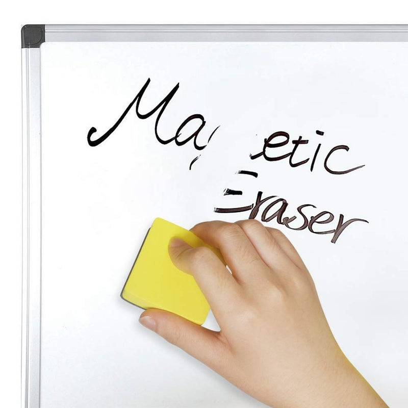 Heqishun 40 Pack Magnetic Whiteboard Dry Eraser Dry Erase Erasers Bulk Chalkboard Eraser Cleaner for Classroom, Office (2 x 2 inch, Yellow) - Image 5